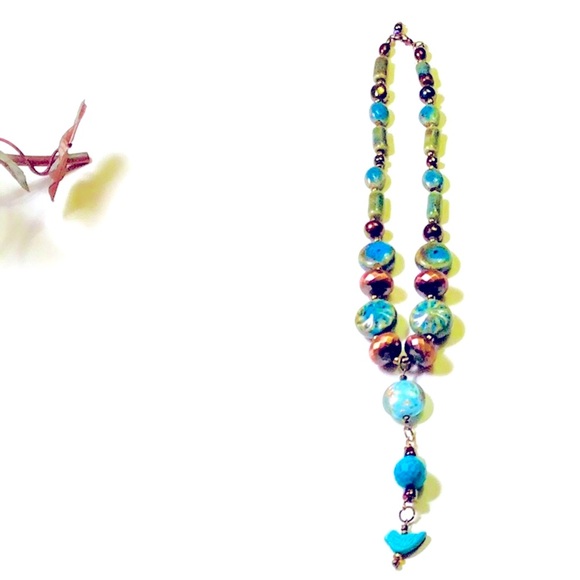 Handmade “The New Bird” Statement Necklace - Picture 2 of 8